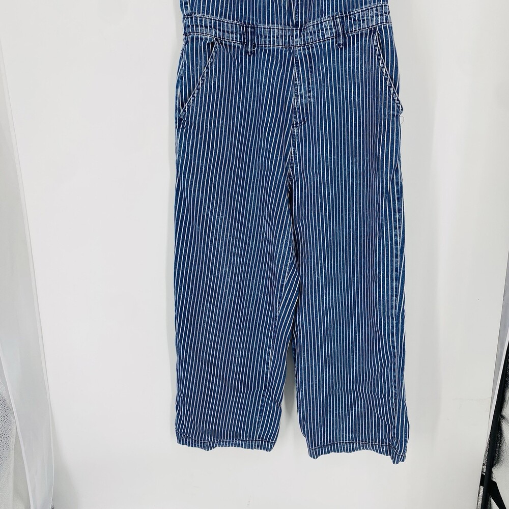 Universal Threads Wide Leg Pinstripe Jumpsuit Size 14 Cotton Stretch Tradecore - Picture 4 of 9